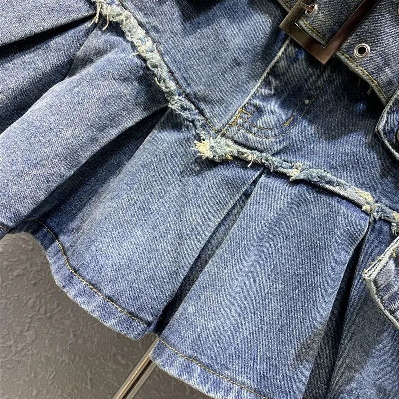 Jeans mini skirt