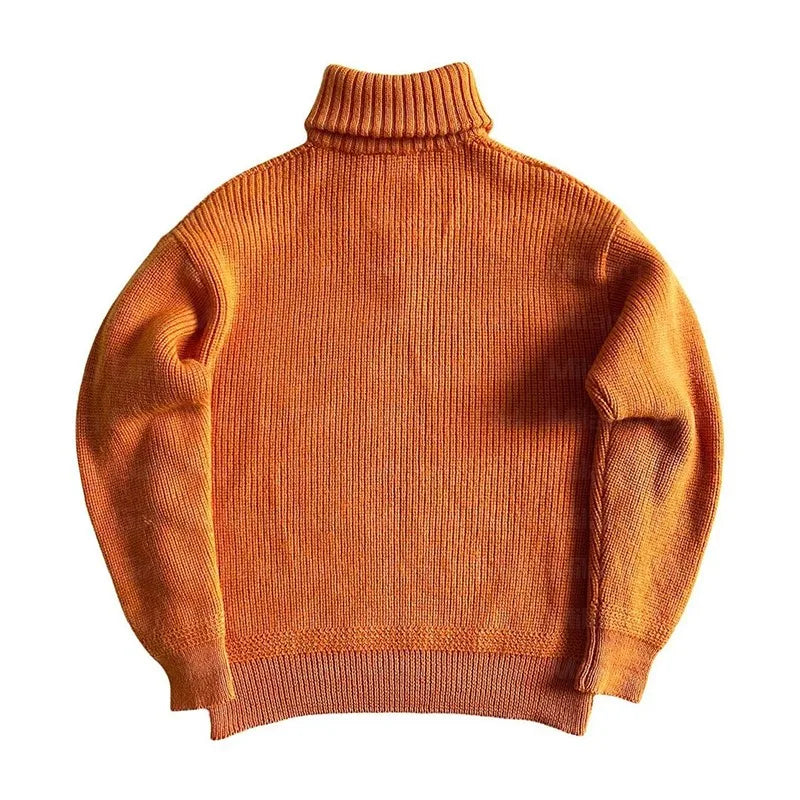 Knit orange Hoodie